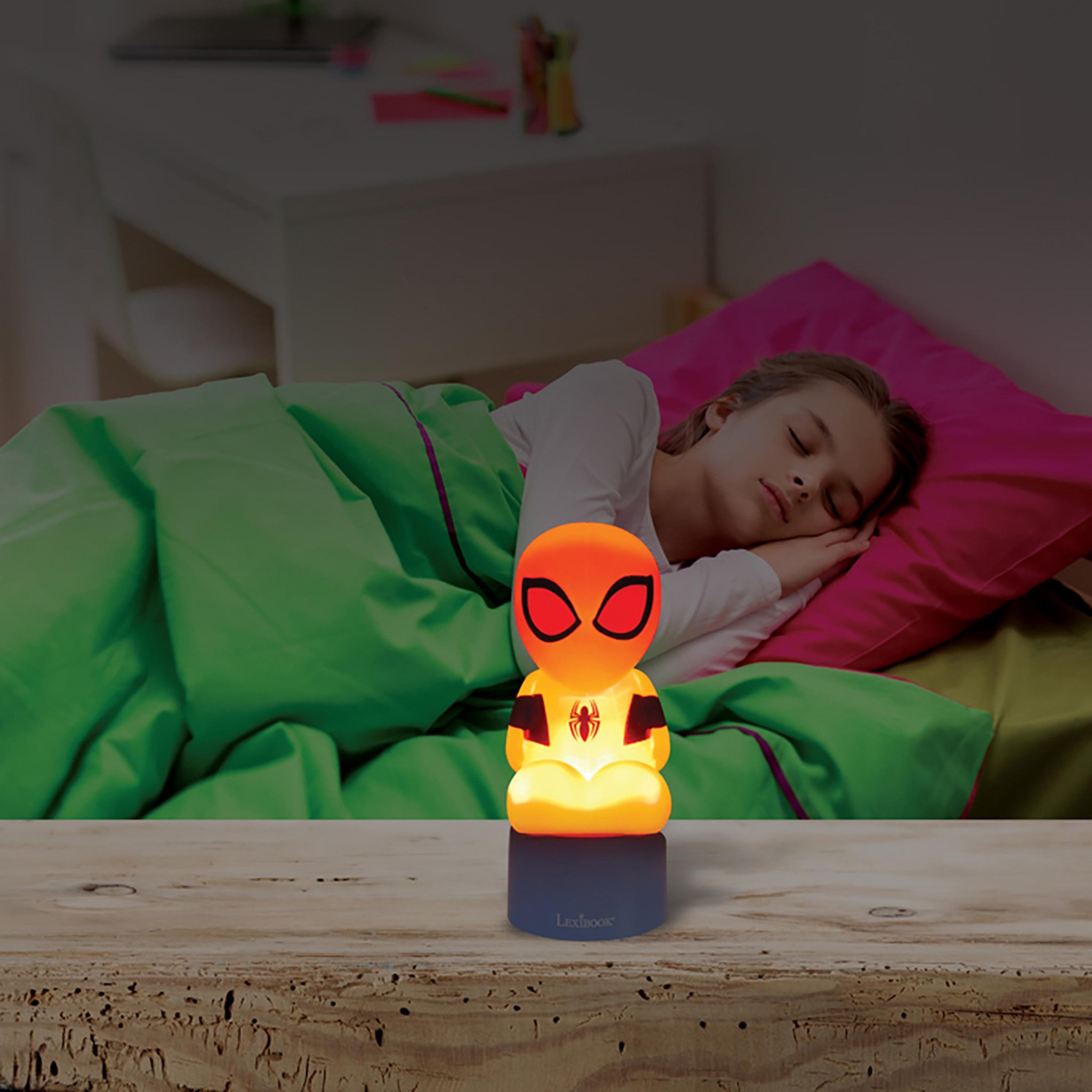 Voir la diapositive 5 : Lexibook Enceinte Bluetooth veilleuse Spiderman