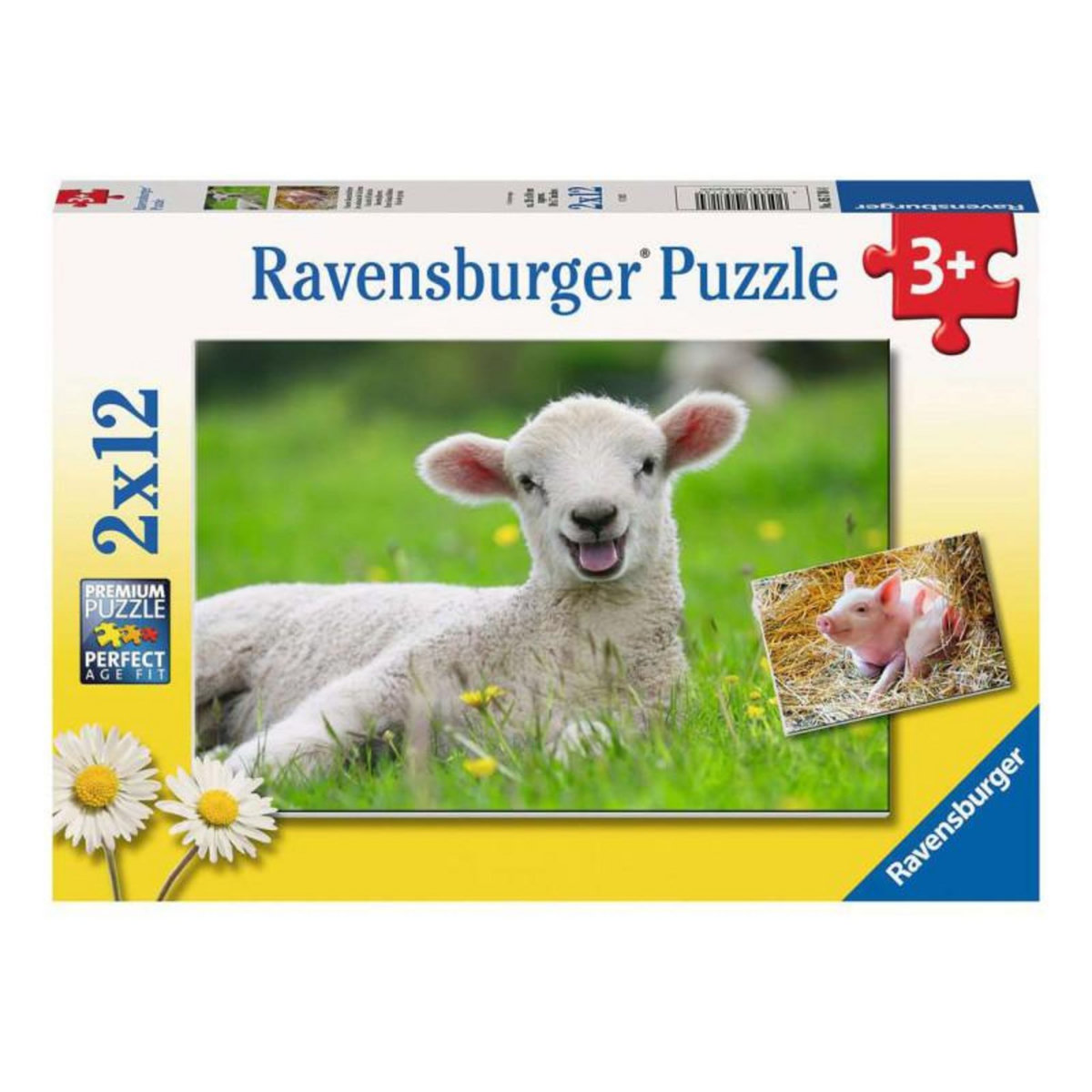 RAVENSBURGER Ravensburger - Farm animals Jigsaw puzzle, 2x12 pcs. 57184