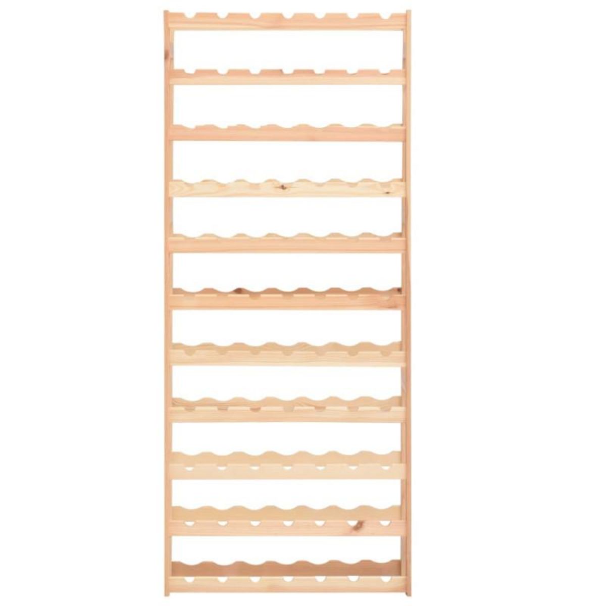 VIDAXL Casier à bouteilles pour 77 bouteilles Pinède