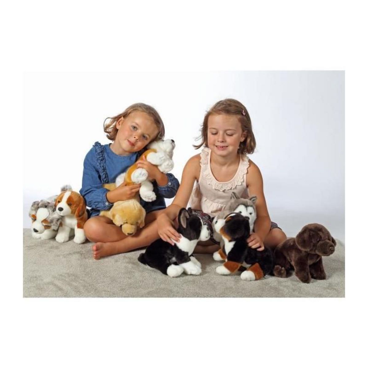 Gipsy Peluche - Gipsy Toys - Chien assis - 25cm - Berger Australien