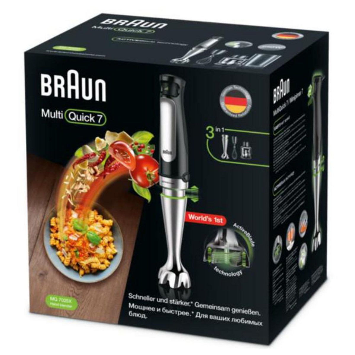 BRAUN Mixeur plongeant multifonction 850w - mq7025x