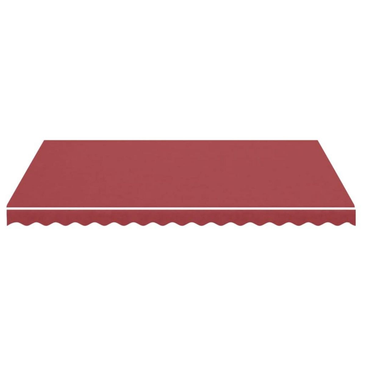 VIDAXL Tissu de remplacement pour auvent Bordeaux rouge 4x3 m