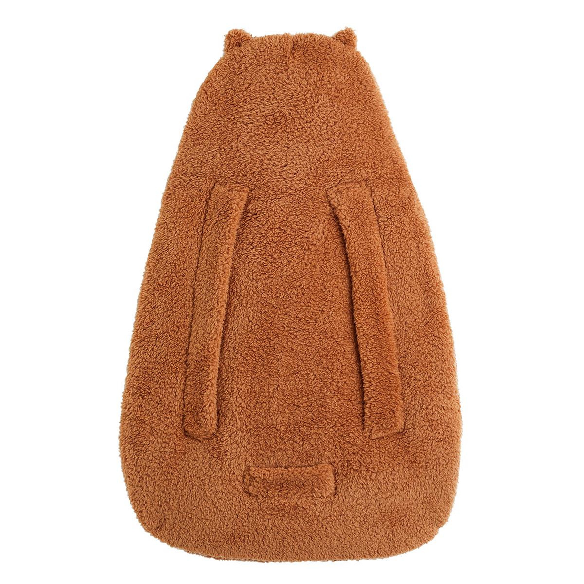 Voir la diapositive 3 : PETIT BEGUIN Nid d'ange en sherpa caramel