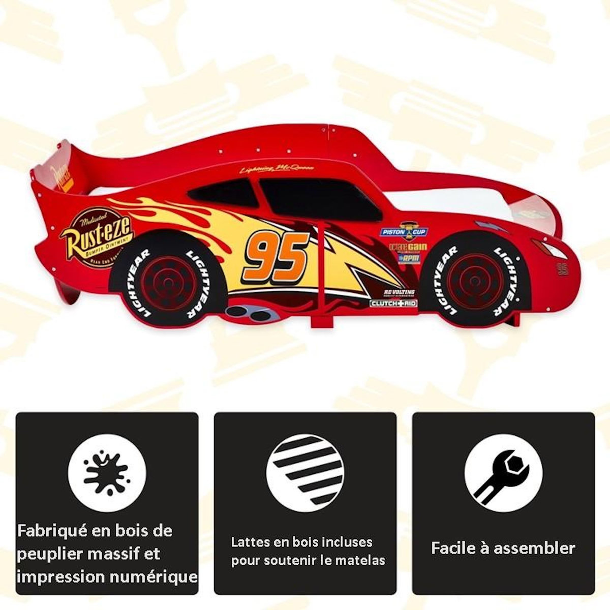 DISNEY Lit Voiture Cars Lighting McQueen