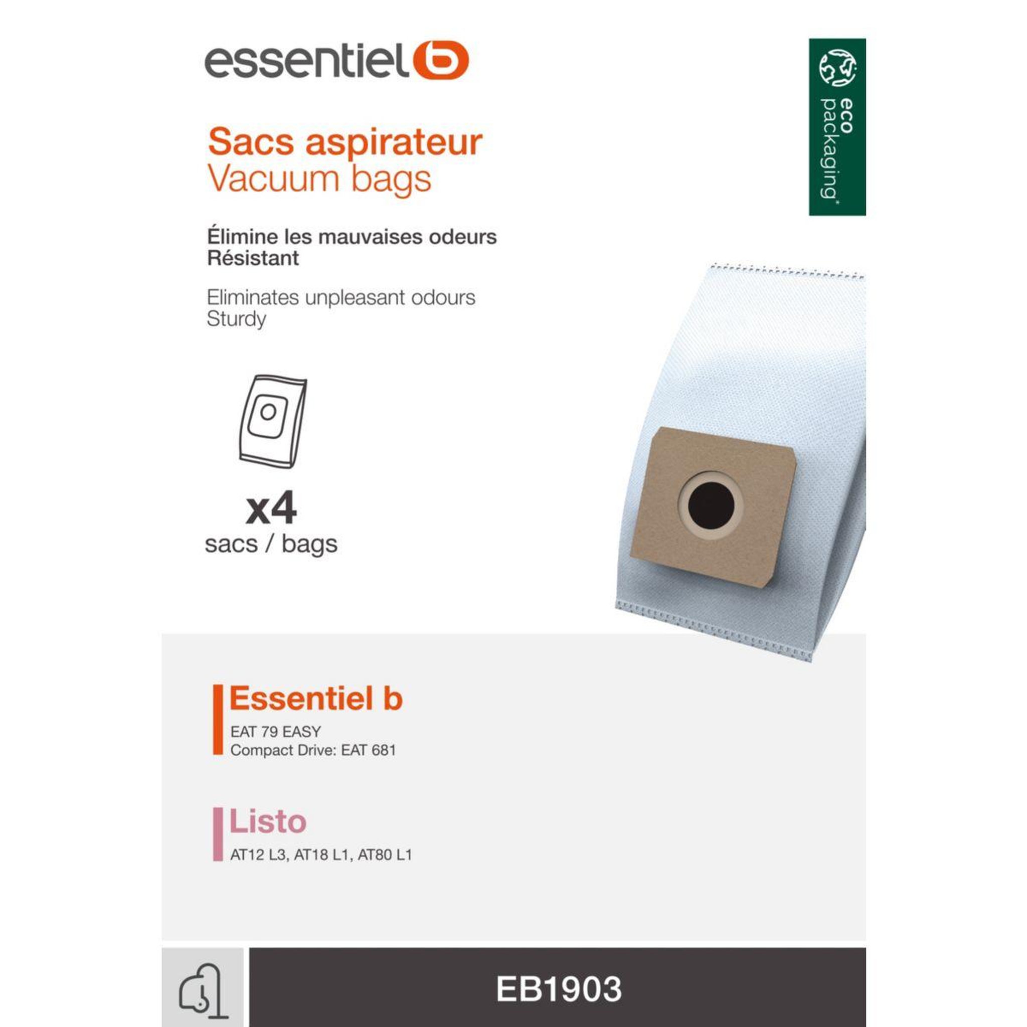 ESSENTIEL B Sac aspirateur eb1903