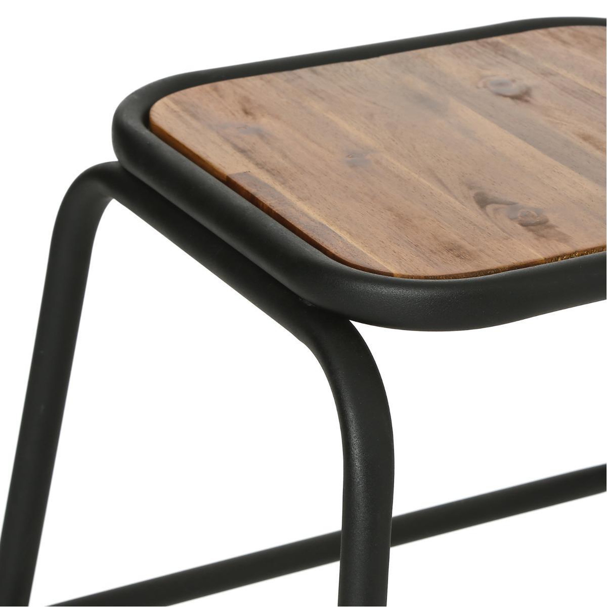 Voir la diapositive 2 : ATMOSPHERA Tabouret  edena  46cm marron