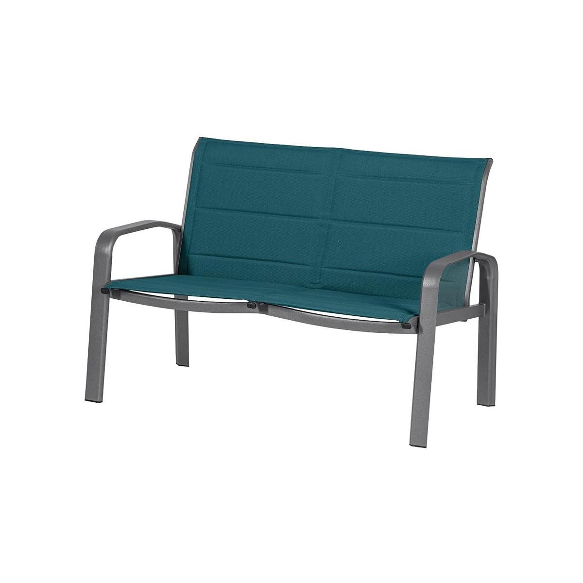 HESPERIDE Salon de jardin en aluminium Elyn 4 places Bleu Canard/Graphite - 4 places - Hespéride