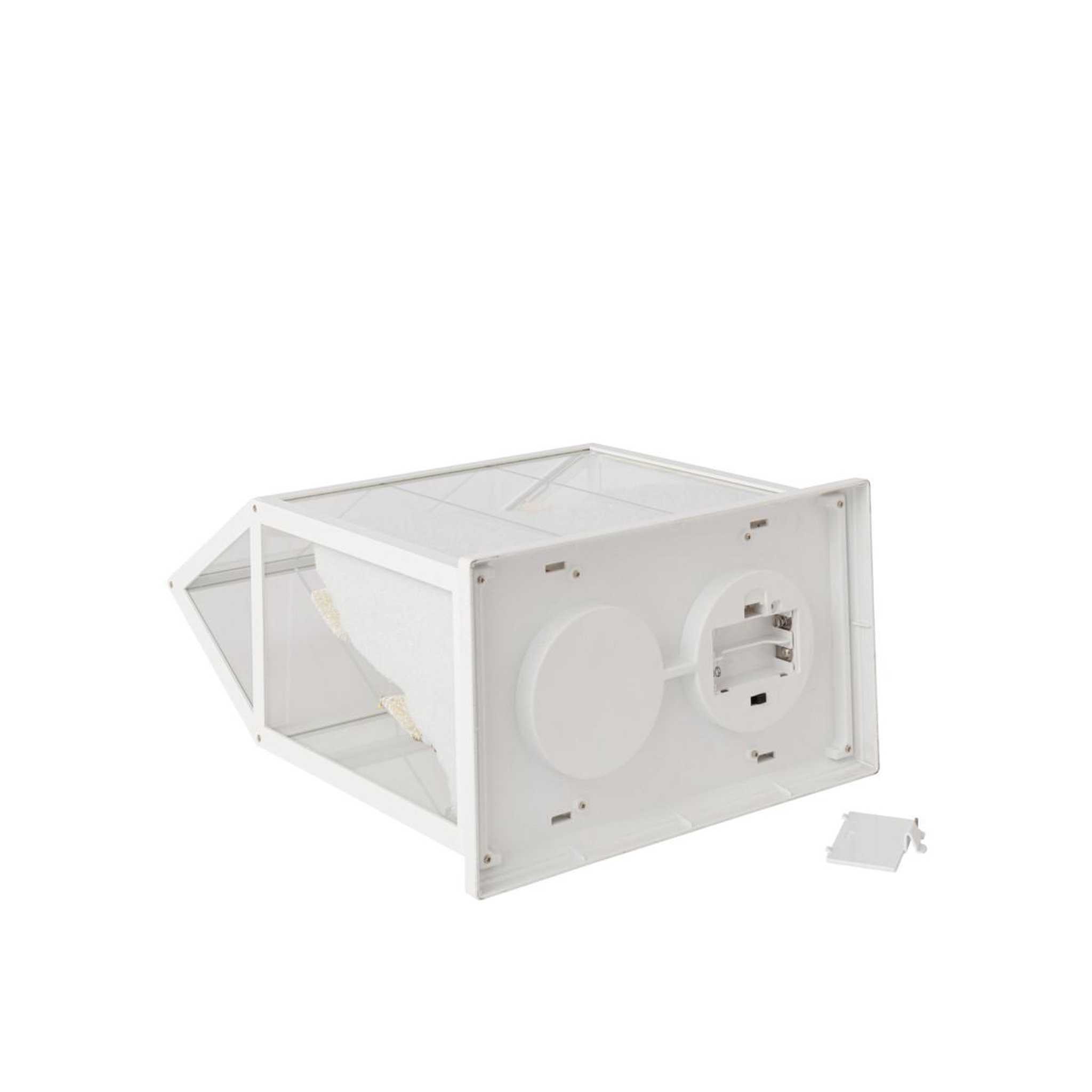 Voir la diapositive 3 : J-LINE Village de Noël Vitré à LED  Sébastienne  25cm Blanc