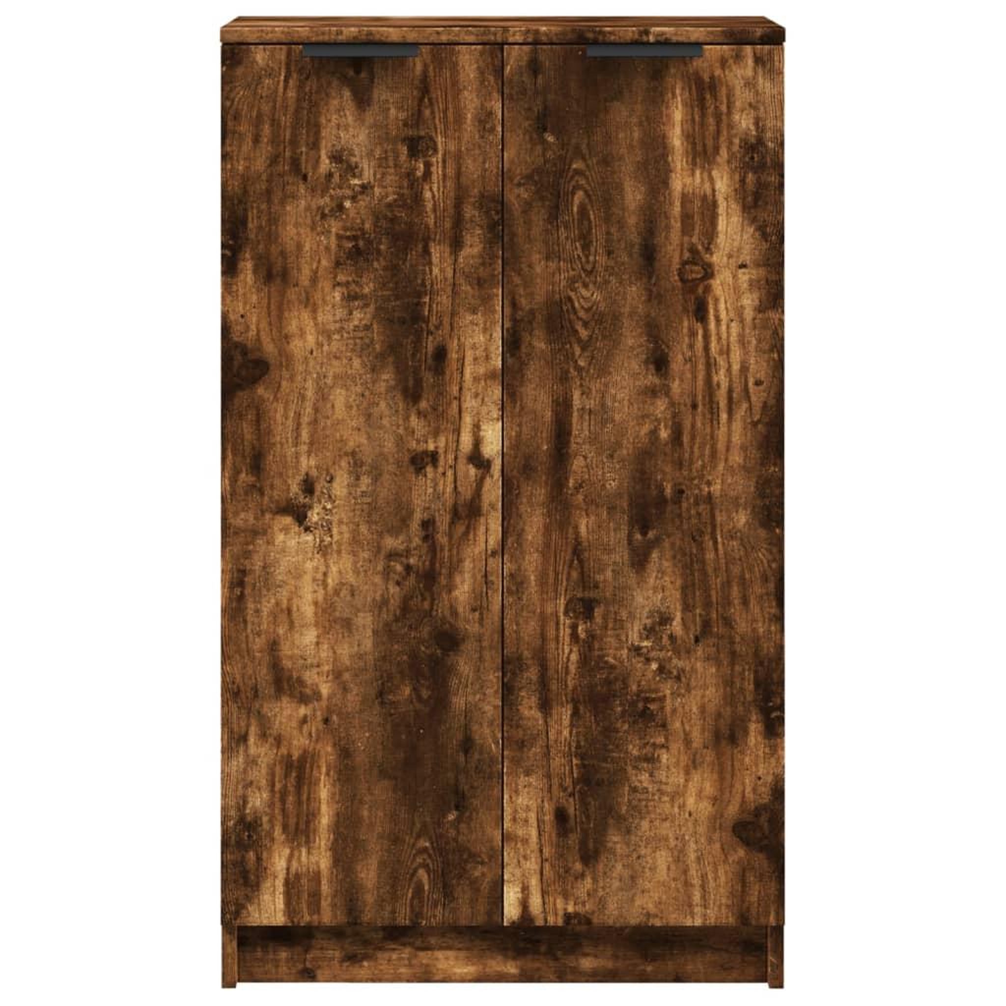 Voir la diapositive 4 : VIDAXL Meuble a chaussures Chene fume 59x35x100 cm Bois d'ingenierie