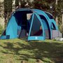 Voir la diapositive 1 : VIDAXL Tente de camping tunnel 4 personnes bleu impermeable