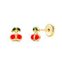 Voir la diapositive 1 : L'ATELIER D'AZUR Boucles d'Oreilles Or 18 Carats 750/000 Jaune - Cerises