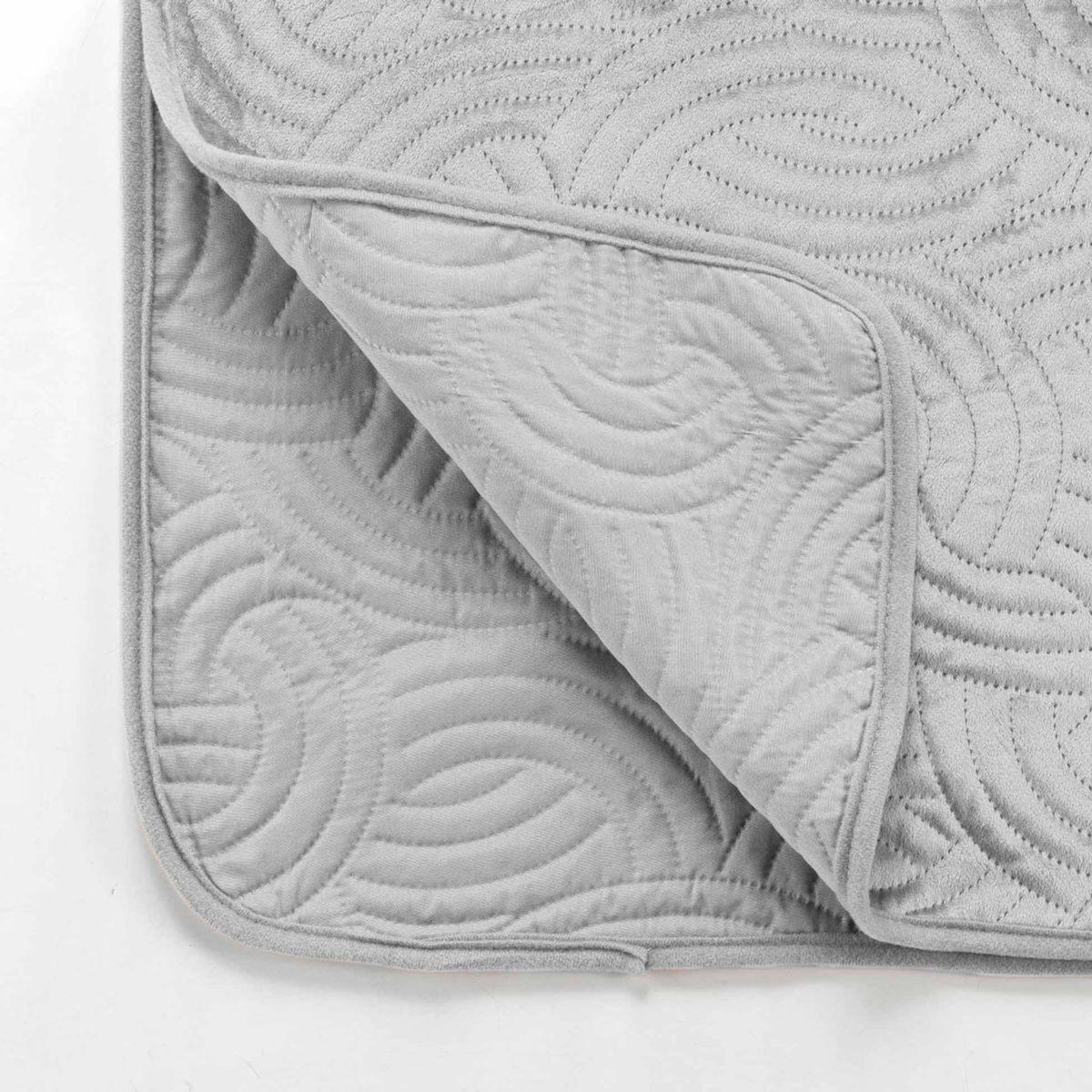 Paris Prix Couvre-Lit & 2 Housses de Coussin  Solange  240x260cm Gris