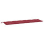 Voir la diapositive 2 : VIDAXL Coussin de banc de jardin rouge bordeaux 200x50x7 cm