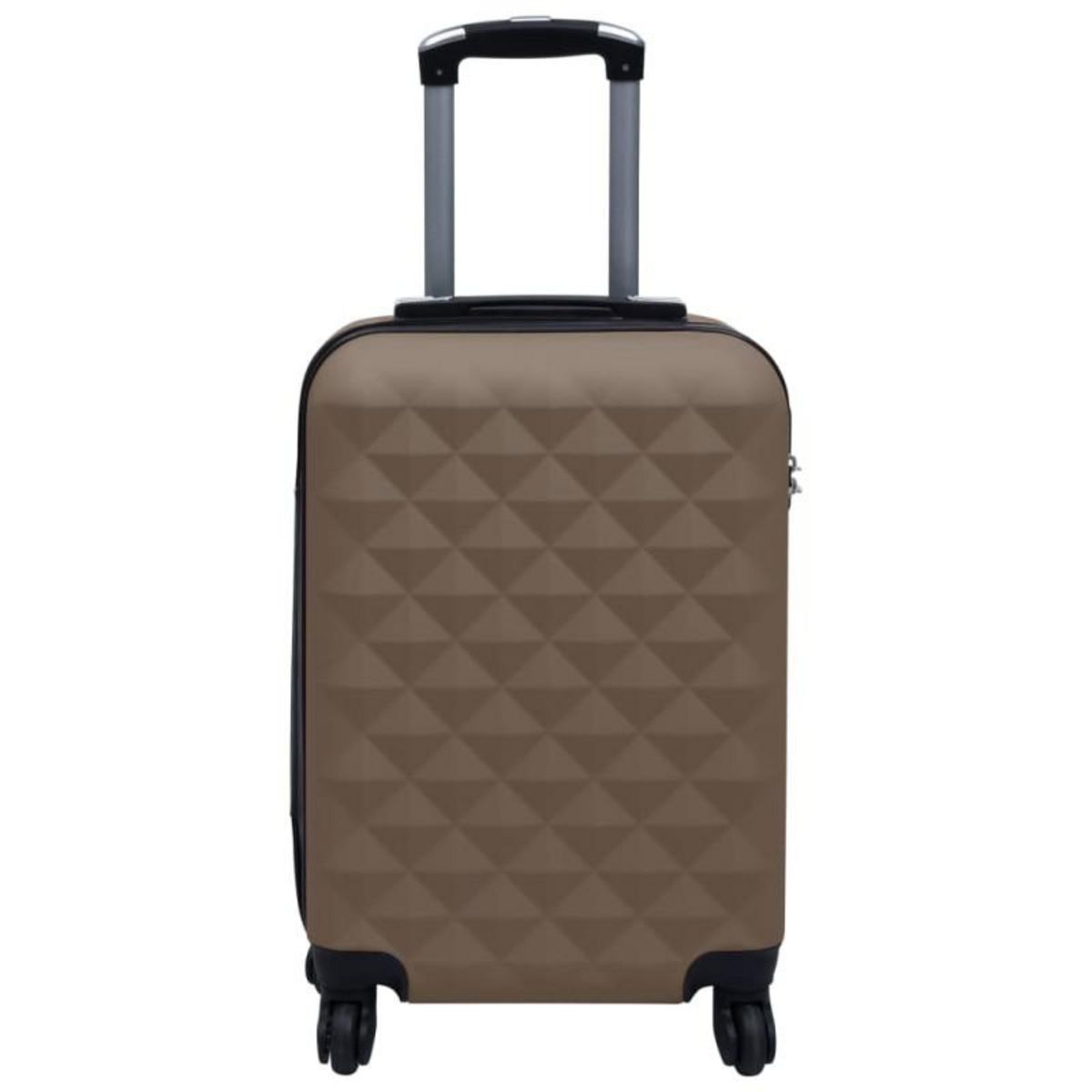 VIDAXL Valise rigide Marron ABS