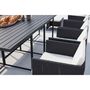 Voir la diapositive 4 : CONCEPT USINE Table et chaise 12 places encastrables alu résine noir-blanc SUNSET