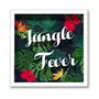 SUD TRADING Cadre imprimé fleurs Double - 30 x 30 cm - Jungle fever