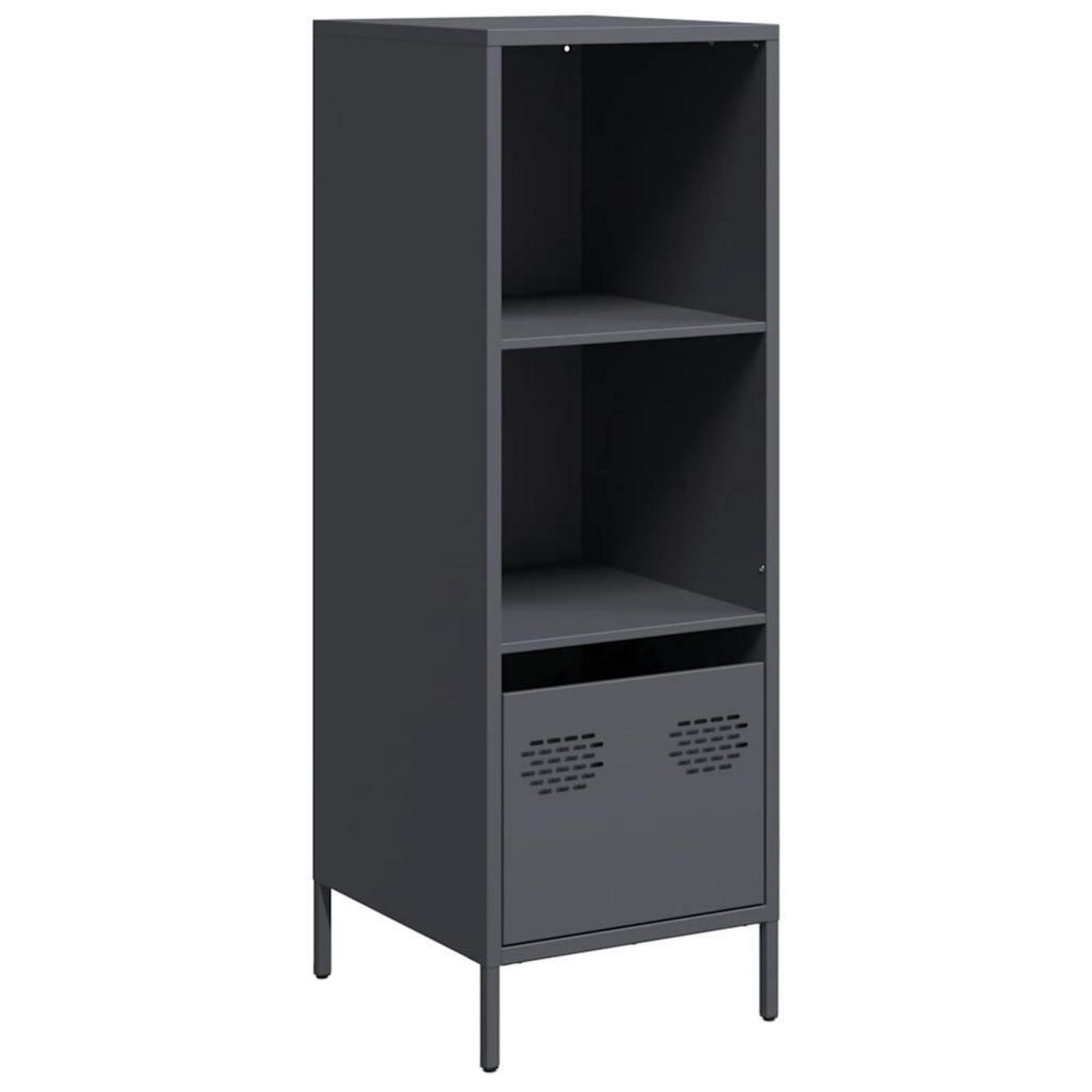 VIDAXL Buffet haut anthracite 35x39x103,5 cm acier