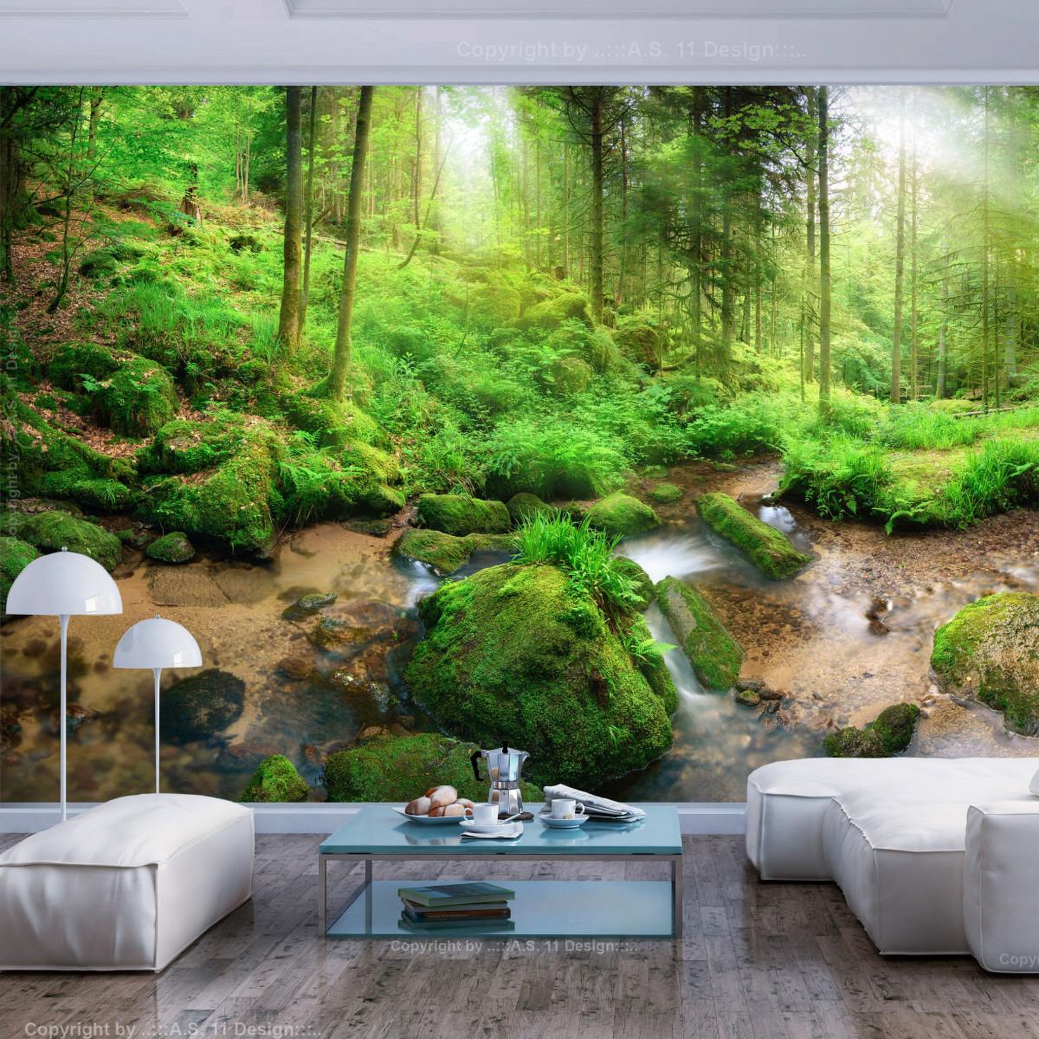Voir la diapositive 1 : Paris Prix Papier peint  humid forest