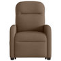 Voir la diapositive 5 : VIDAXL Fauteuil de massage inclinable Marron Tissu