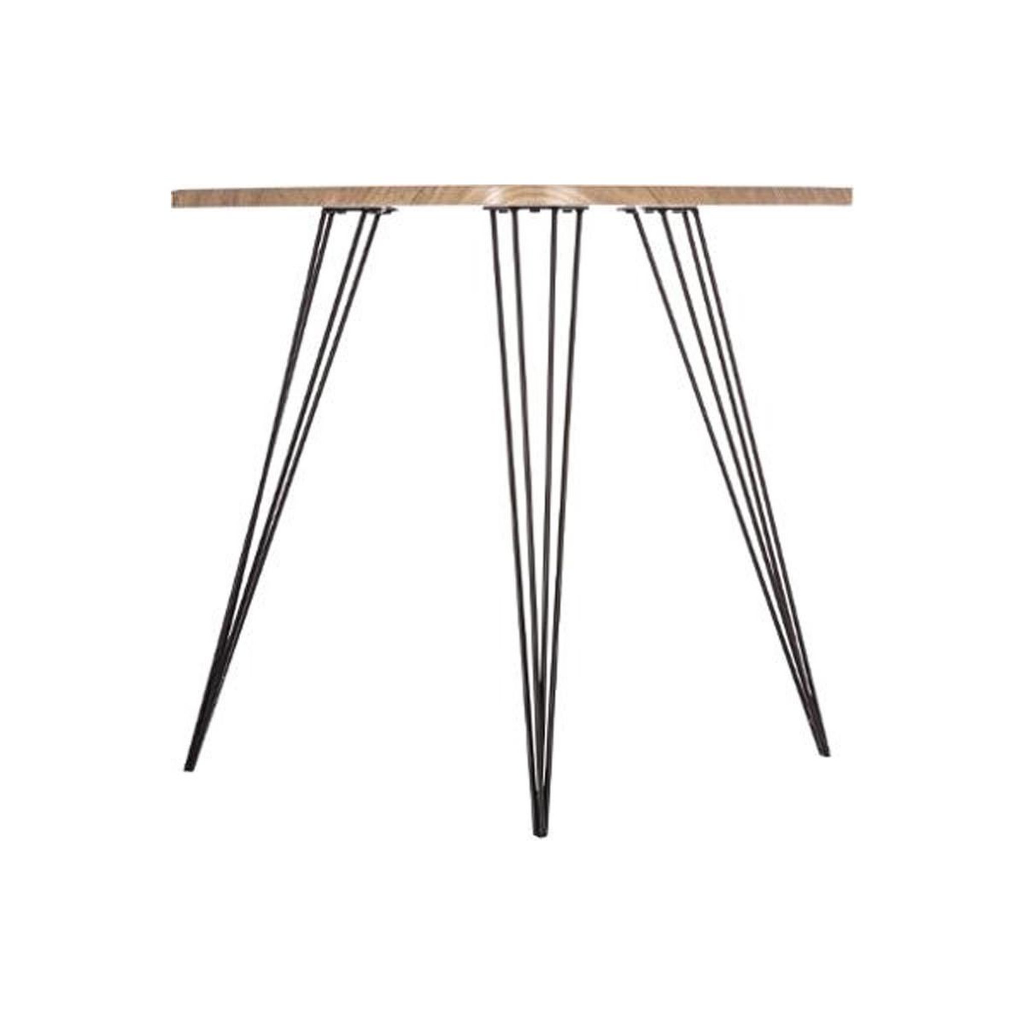 Voir la diapositive 2 : ATMOSPHERA Table d'appoint industriel  neile  69cm marron