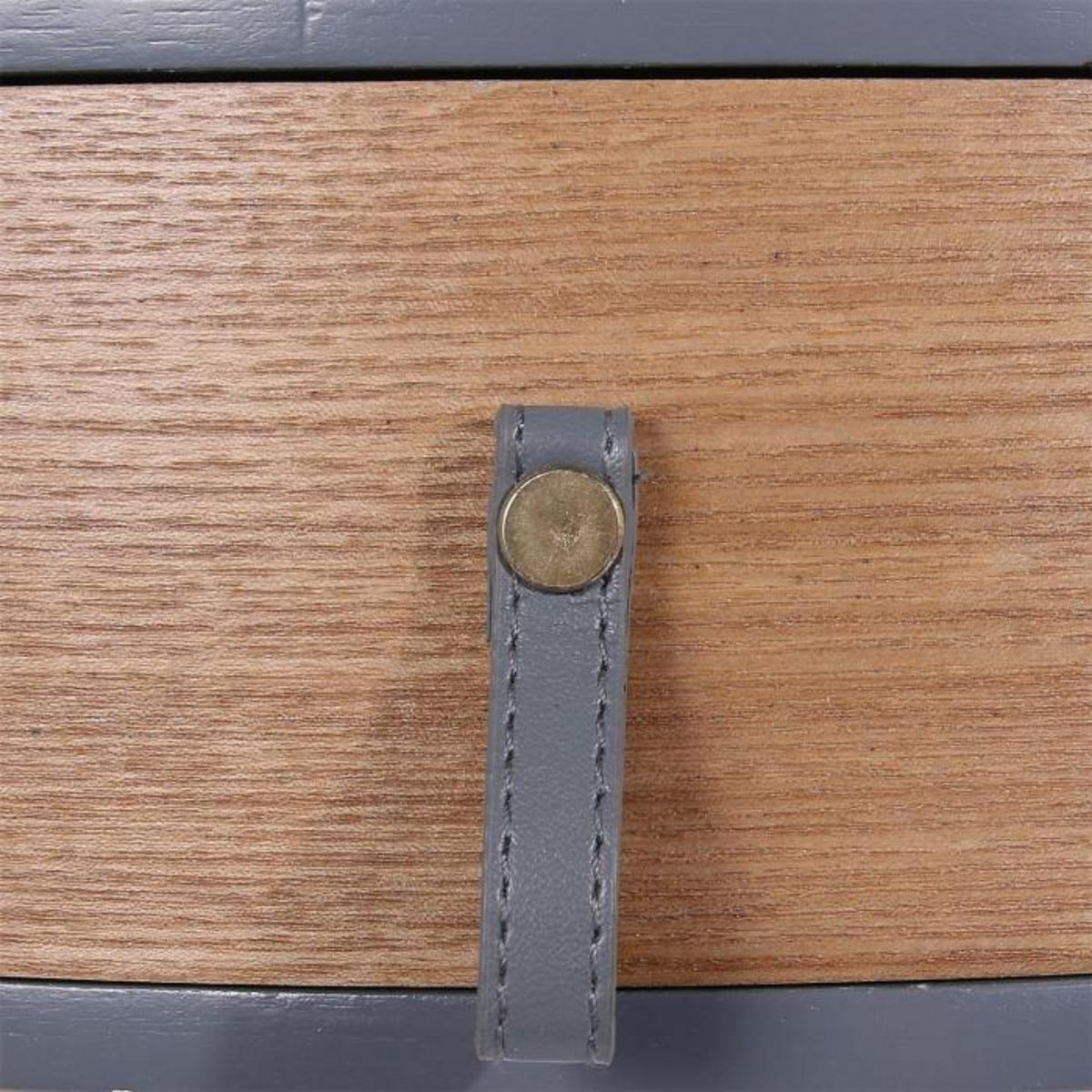 Paris Prix Table de Chevet 1 Tiroir  Nora  46cm Gris