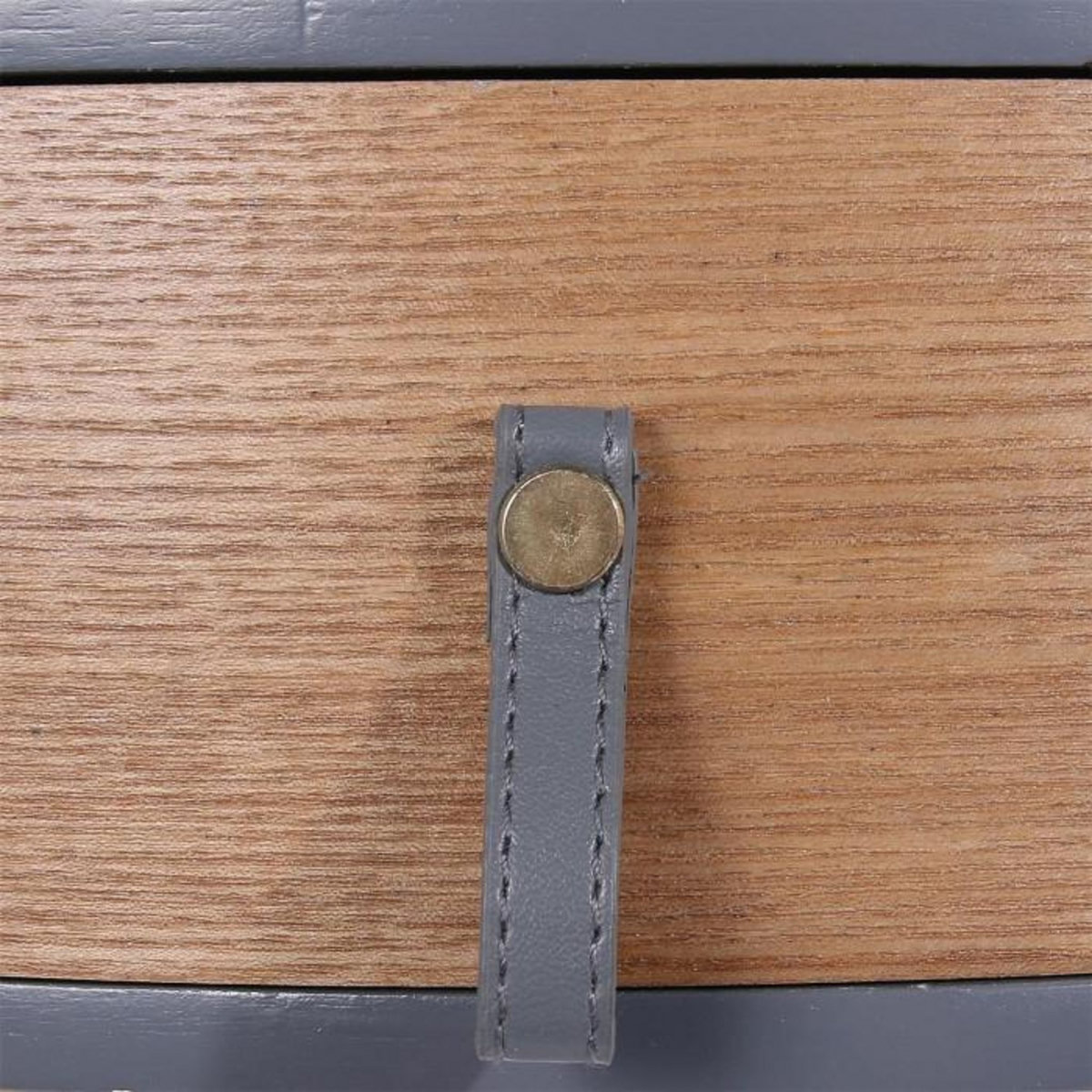 Paris Prix Table de Chevet 1 Tiroir  Nora  46cm Gris