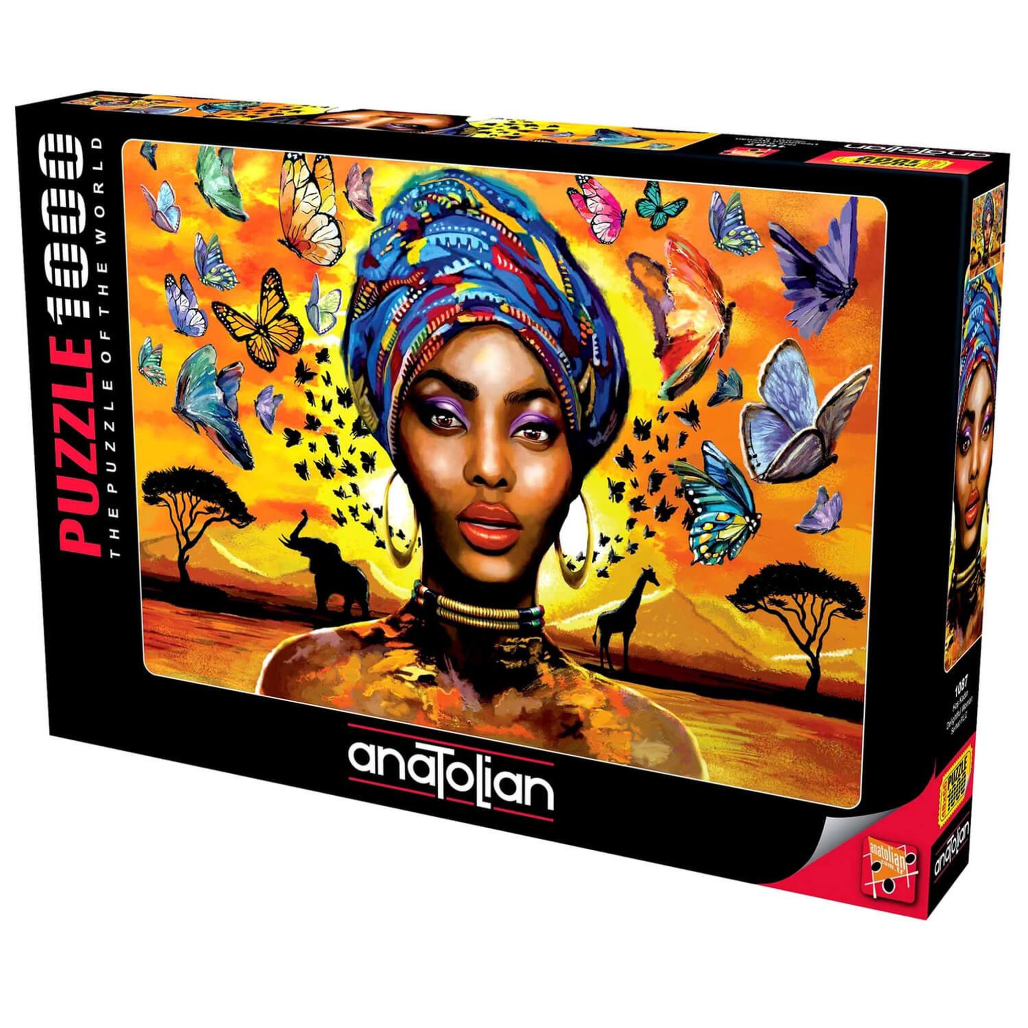 Voir la diapositive 2 : PERRE / ANATOLIAN Puzzle 1000 pièces : Charmante femme