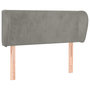 Voir la diapositive 2 : VIDAXL Tete de lit avec oreilles Gris clair 93x23x78/88 cm Velours