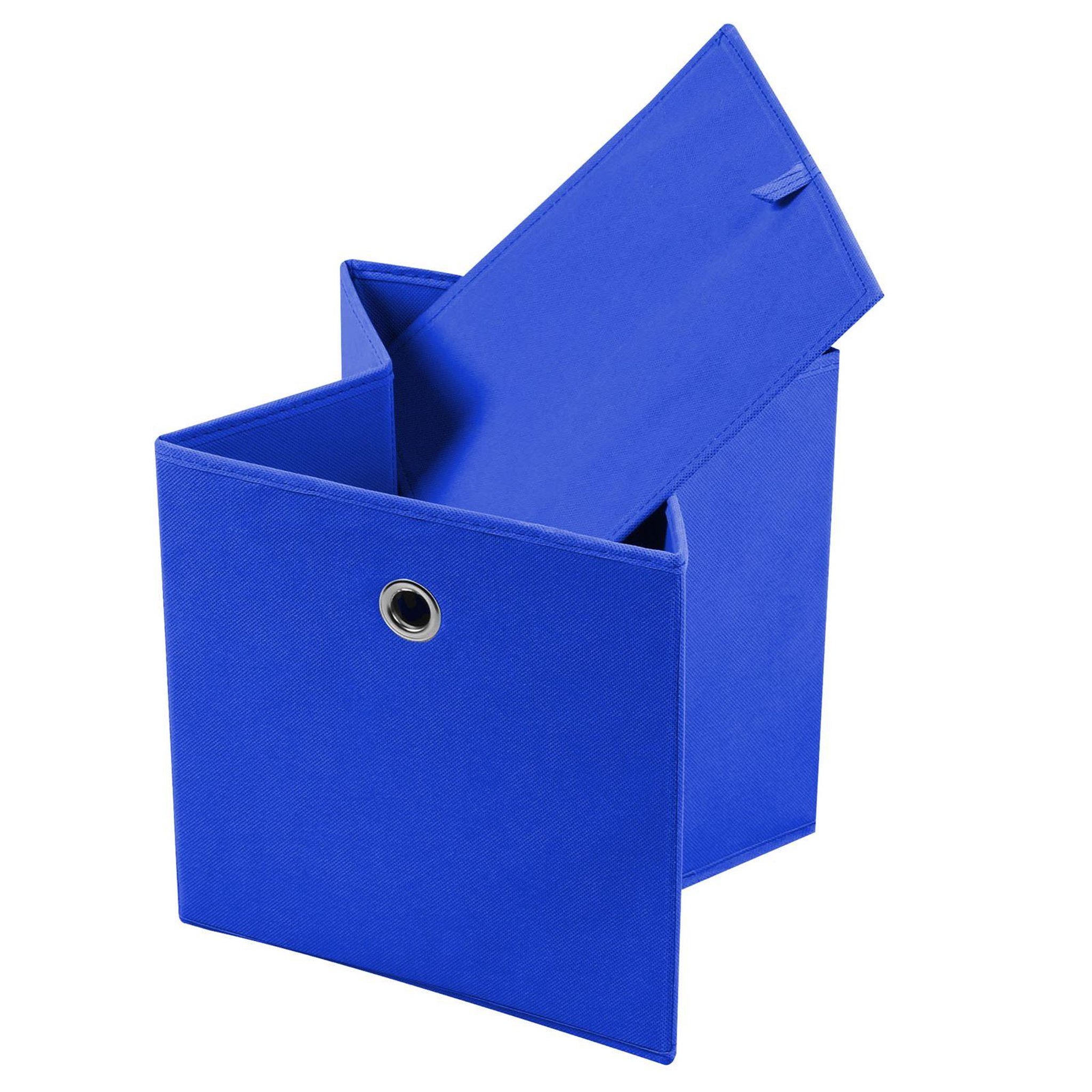 Voir la diapositive 2 : IDIMEX Lot de 2 boîtes de rangement ELA, en tissu