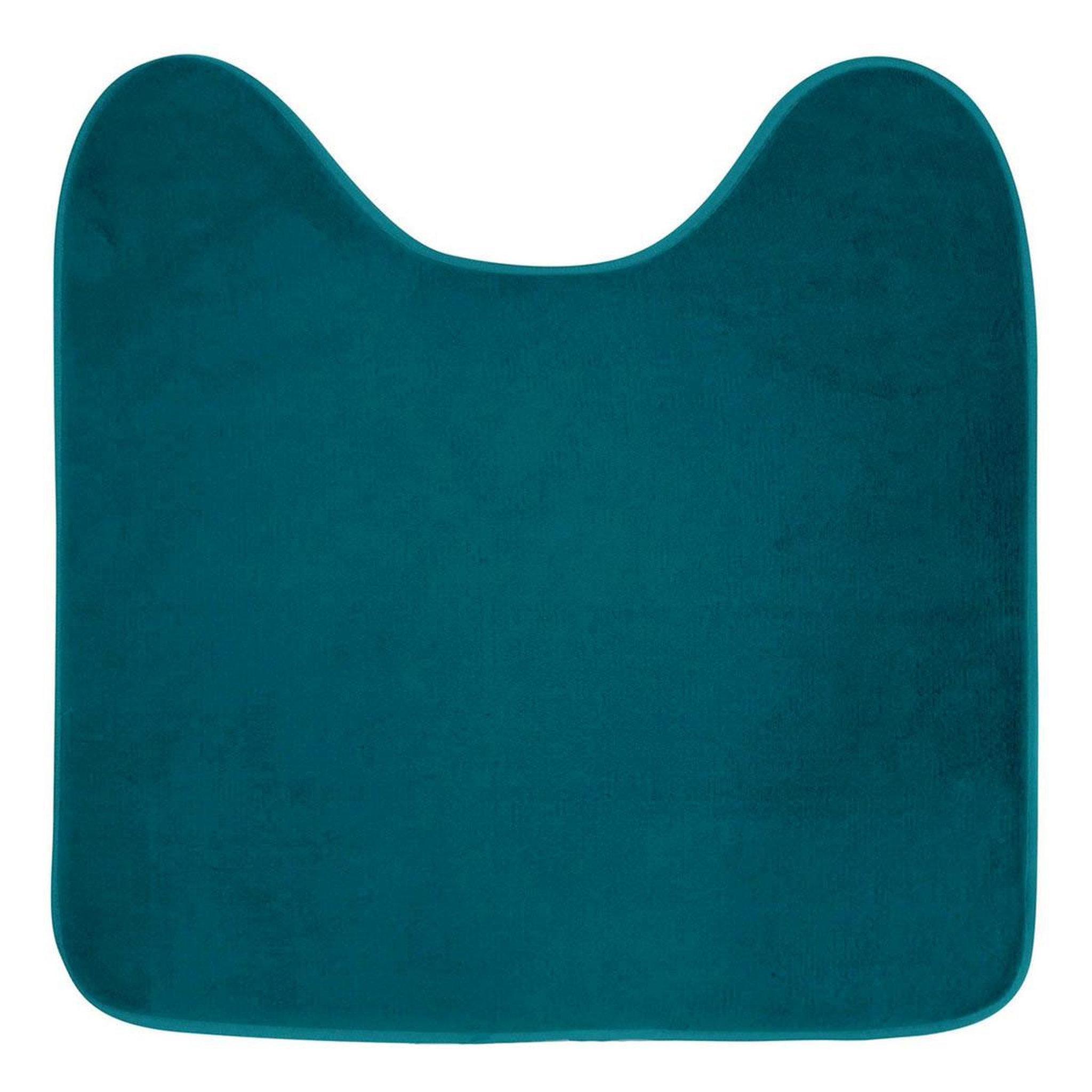 Douceur d'Intérieur Tapis contour wc  vitamine ii  45x45cm bleu émeraude
