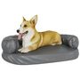 Voir la diapositive 3 : VIDAXL Lit pour chien ergonomique Mousse Gris 75x53 cm Similicuir