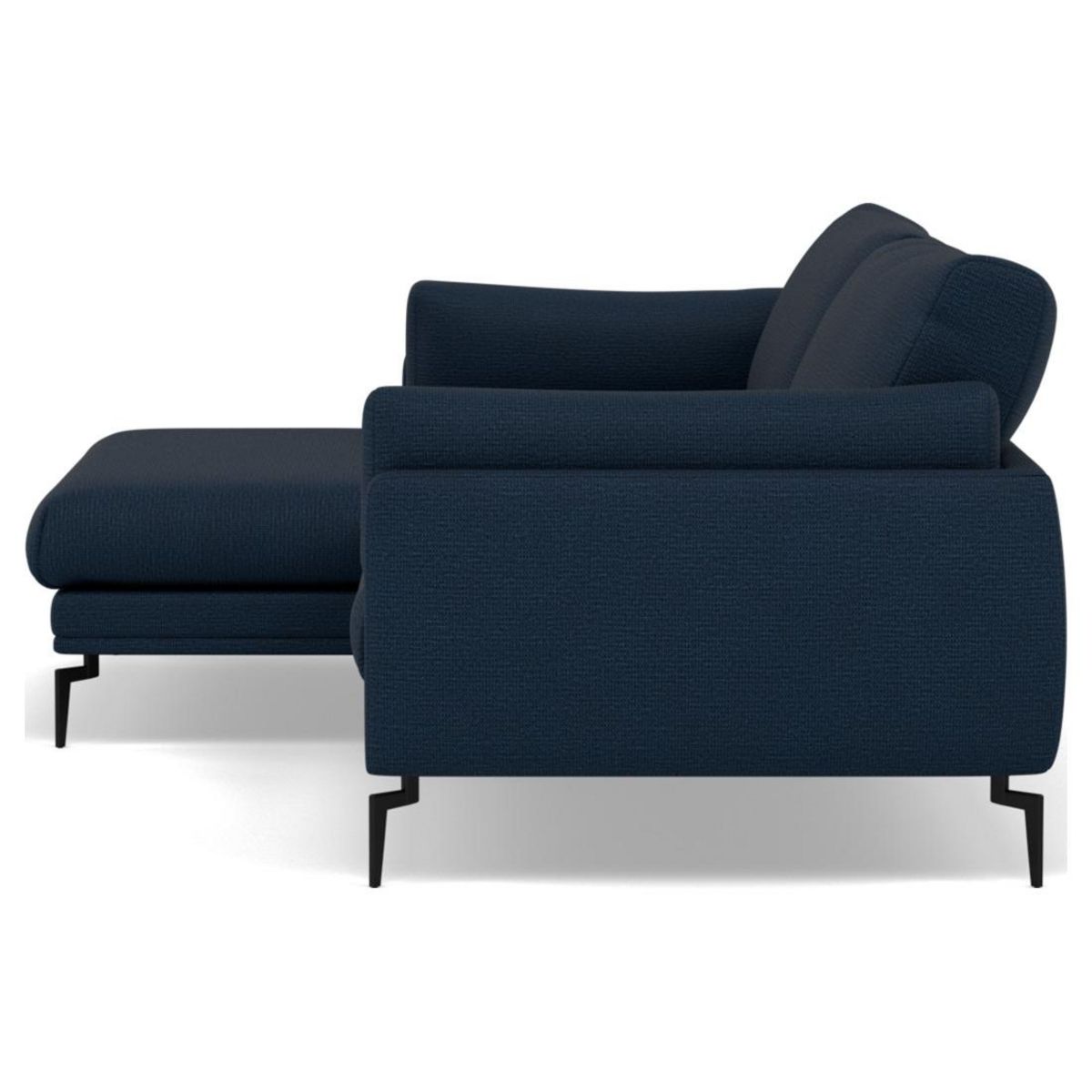 LISA DESIGN Carlos - canapé d'angle gauche 4 places ultra moelleux en tissu texturé