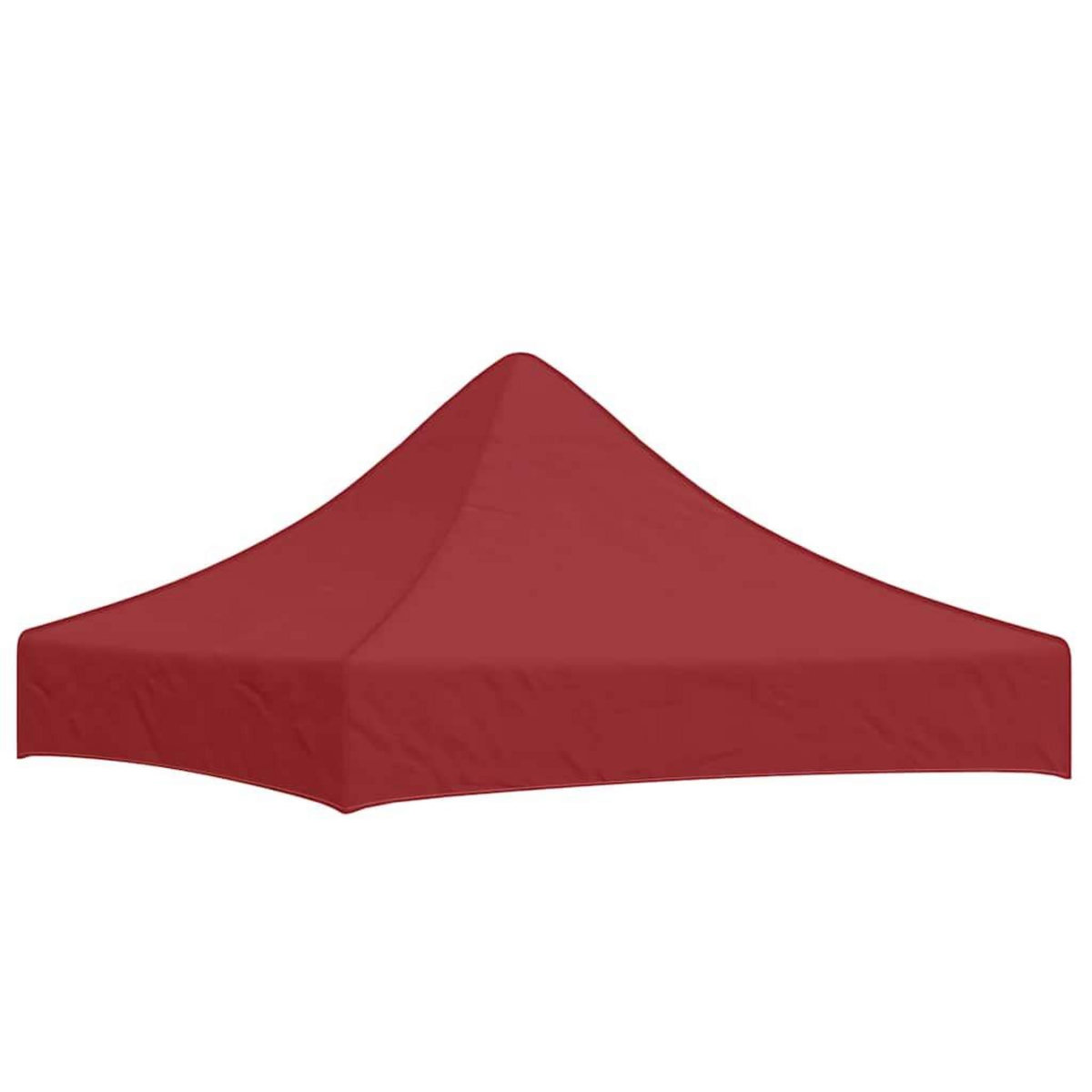 VIDAXL Toit de tente de reception 2x2 m Bordeaux 270 g/m^2