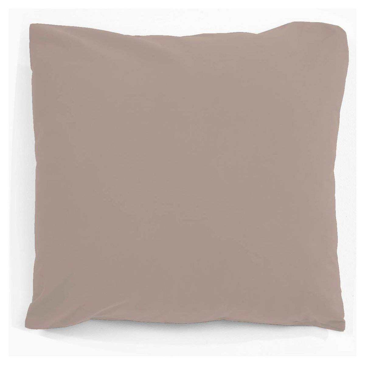 Taie d'oreiller unie en polycoton 47 fils 