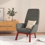 VIDAXL Chaise de relaxation Gris clair Tissu