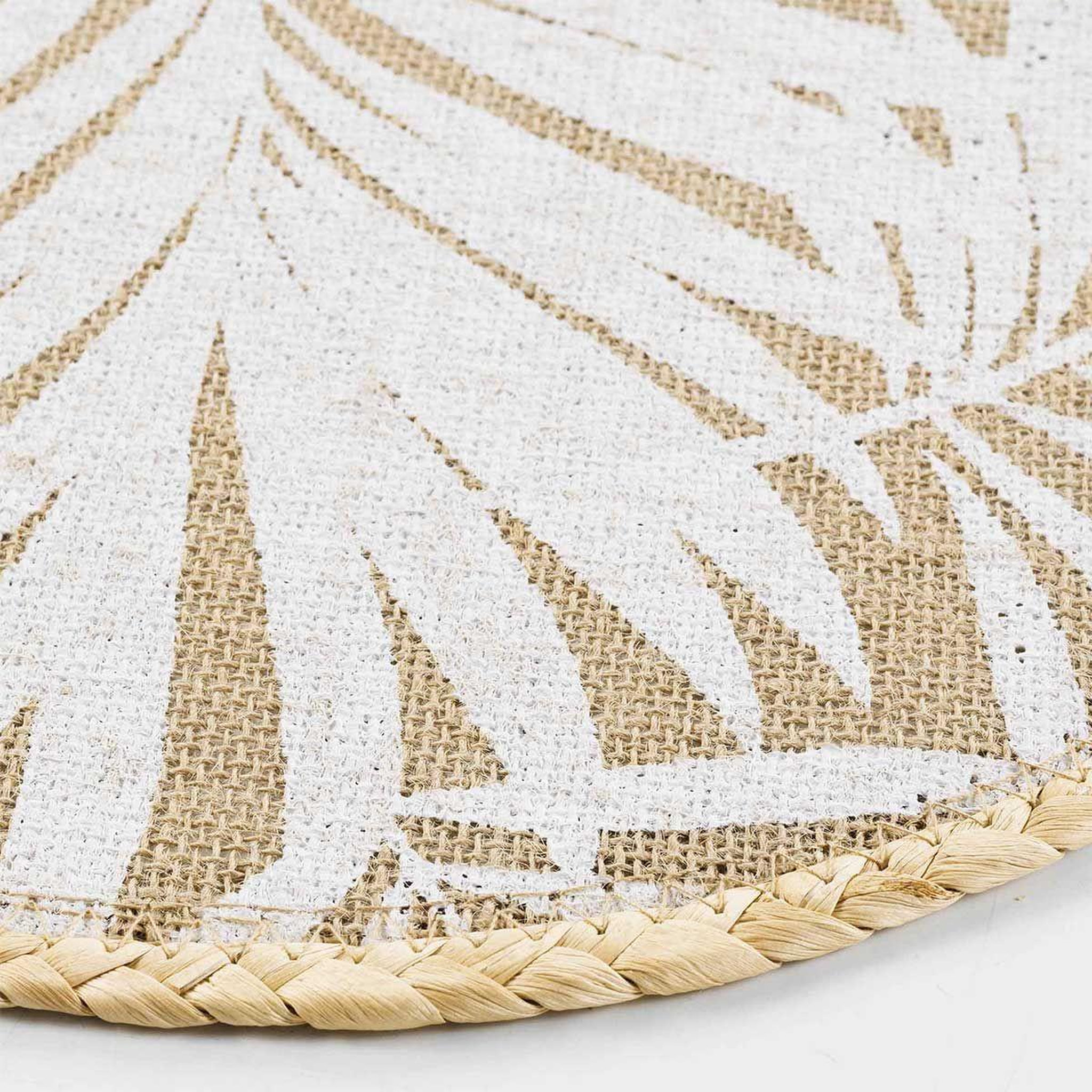 Voir la diapositive 2 : Douceur d'Intérieur Set de Table Rond en Jute  Palam  38cm Naturel