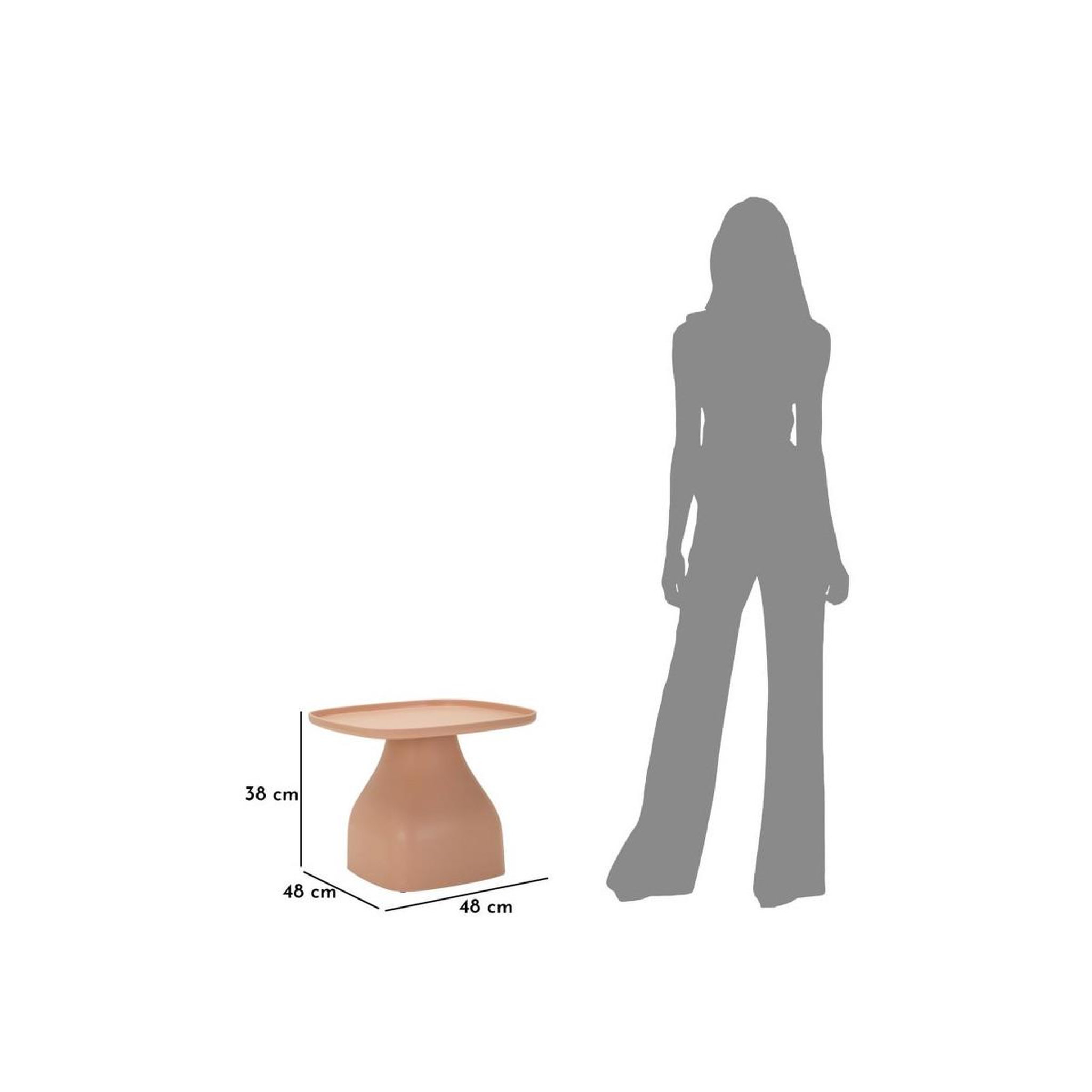 Voir la diapositive 6 : Paris Prix Table d'appoint carrée  gea  38cm rose