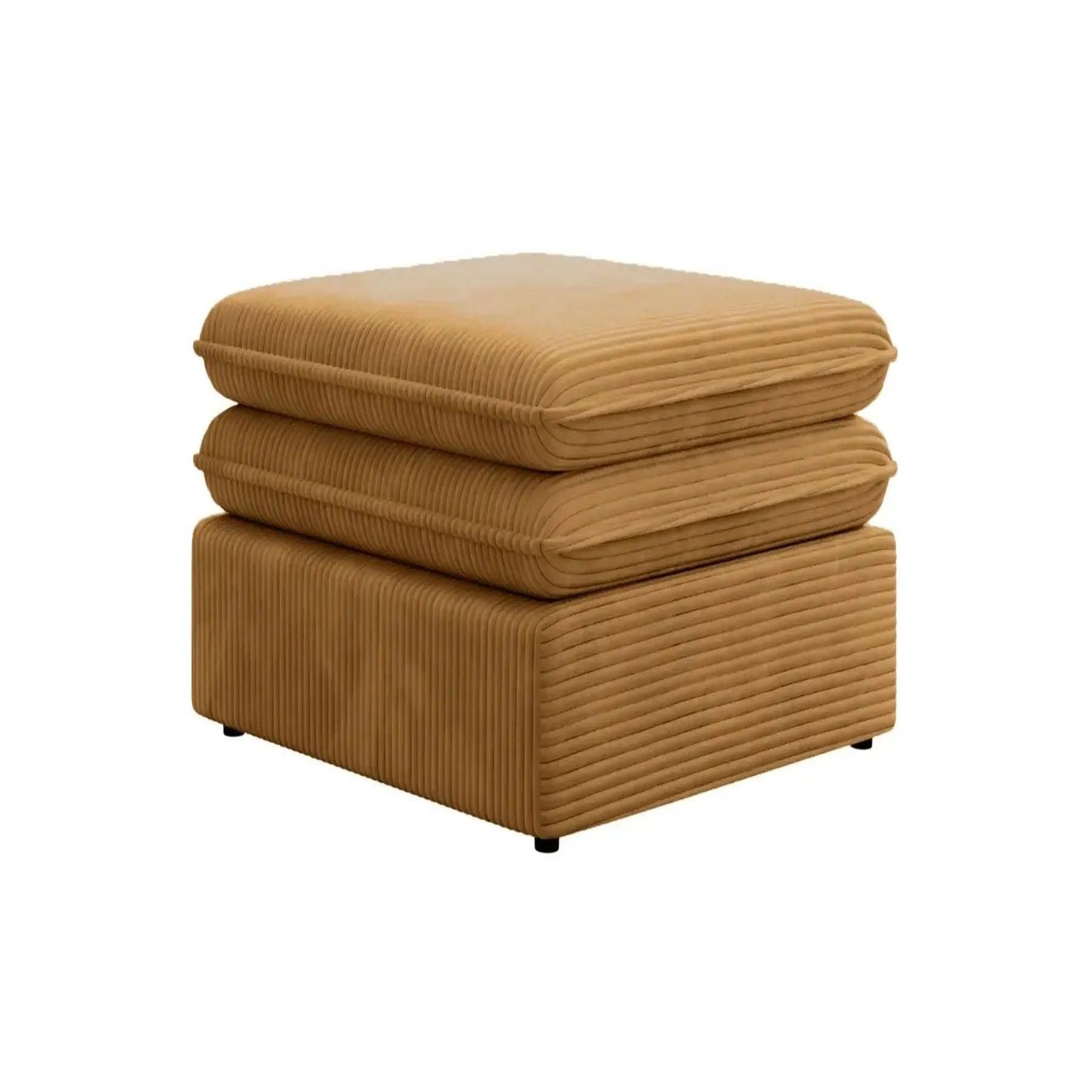 Voir la diapositive 5 : CASANOVA PARIS Oscar - pouf velours cotelé