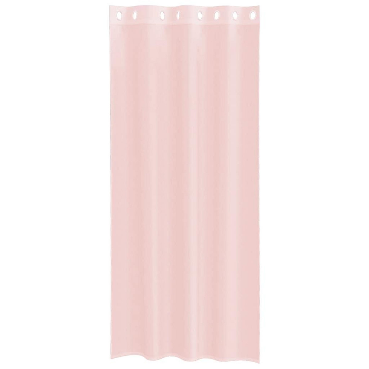 VIDAXL Rideaux en voile avec œillets 2 pcs rose clair 140x245 cm