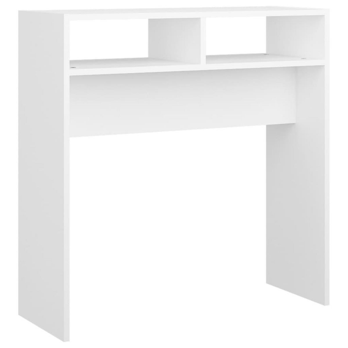 VIDAXL Table console blanc 78x30x80 cm bois d'ingenierie