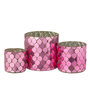 Voir la diapositive 3 : Paris Prix Photophore Mosaïque en Verre  Pop  12cm Fuchsia