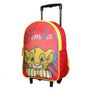 Voir la diapositive 2 : Bagtrotter BAGTROTTER Sac à dos à roulettes 31 cm Disney Le Roi Lion Simba Rouge