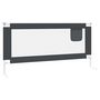 Voir la diapositive 3 : VIDAXL Barriere de securite de lit d'enfant Gris fonce 190x25 cm Tissu