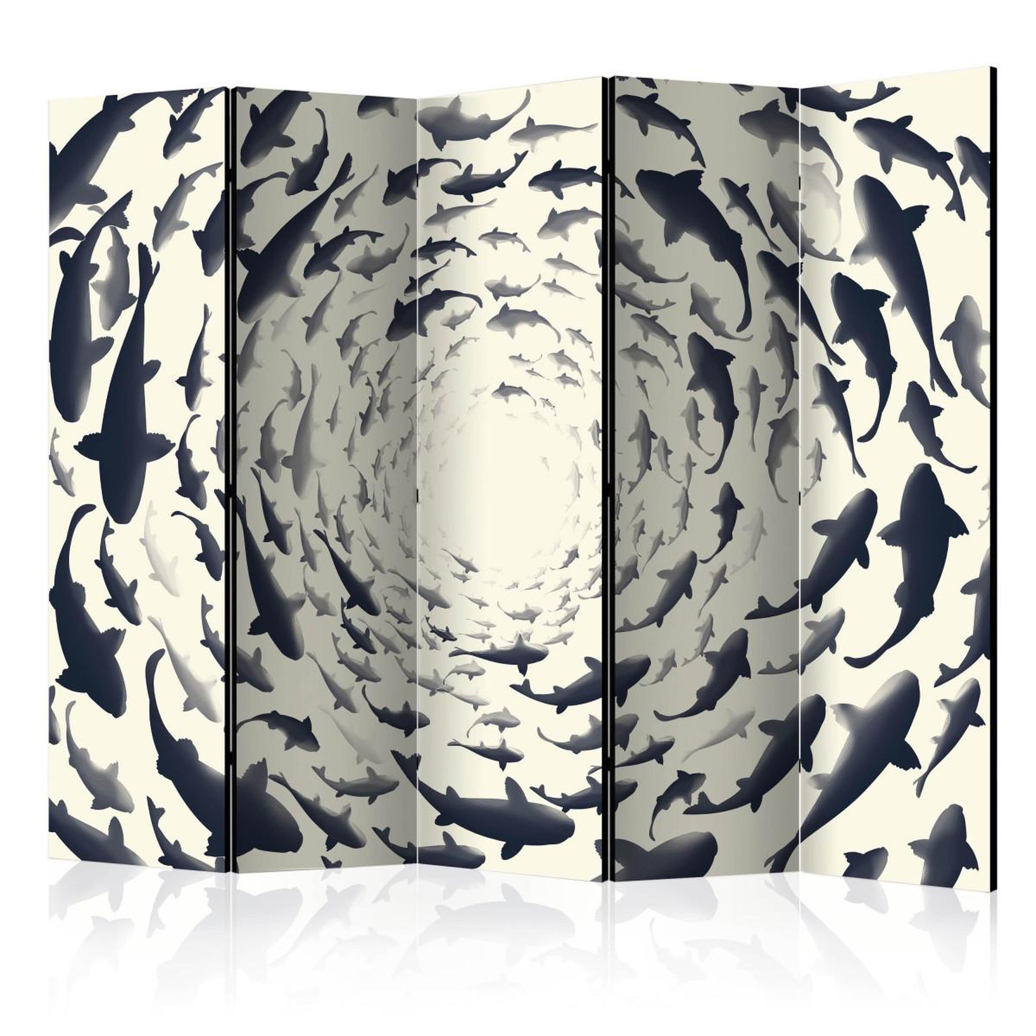 Paris Prix Paravent 5 volets  fish swirl  172x225cm