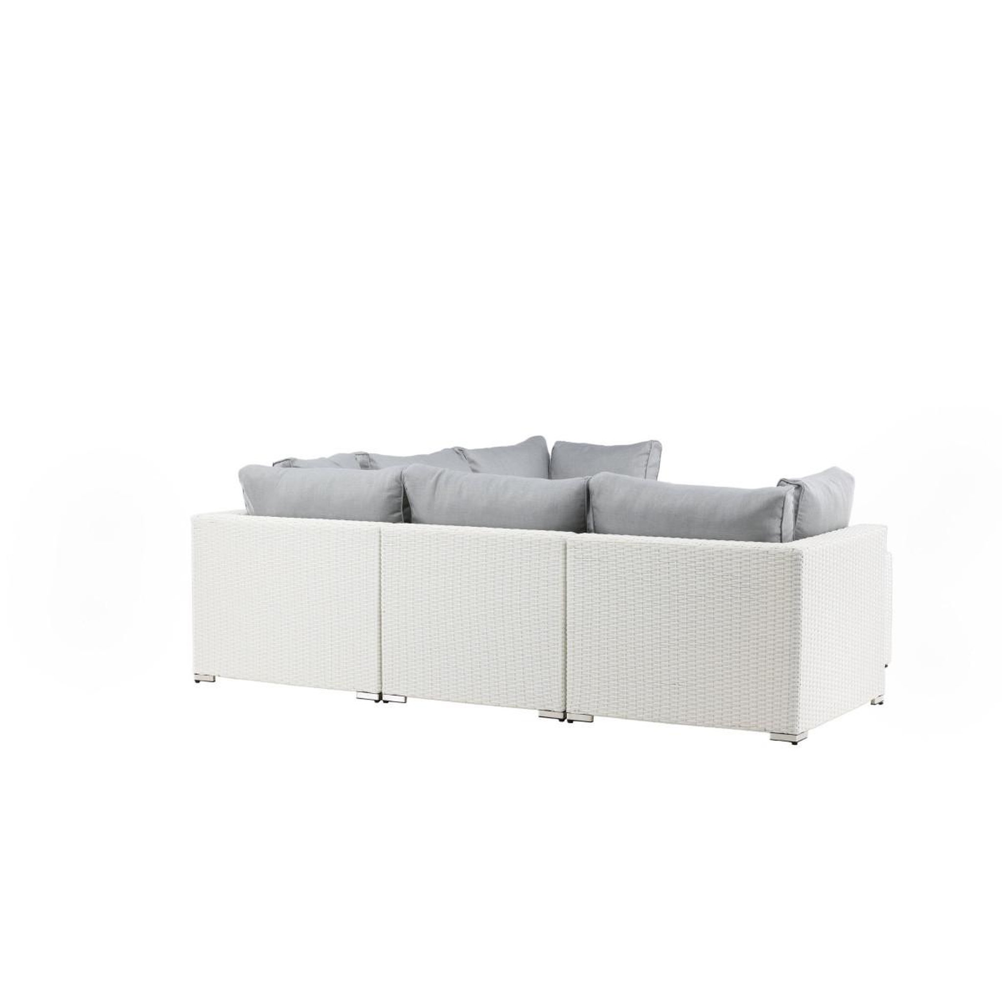 Voir la diapositive 6 : Paris Prix Salon d'angle de jardin  amazona  249cm blanc