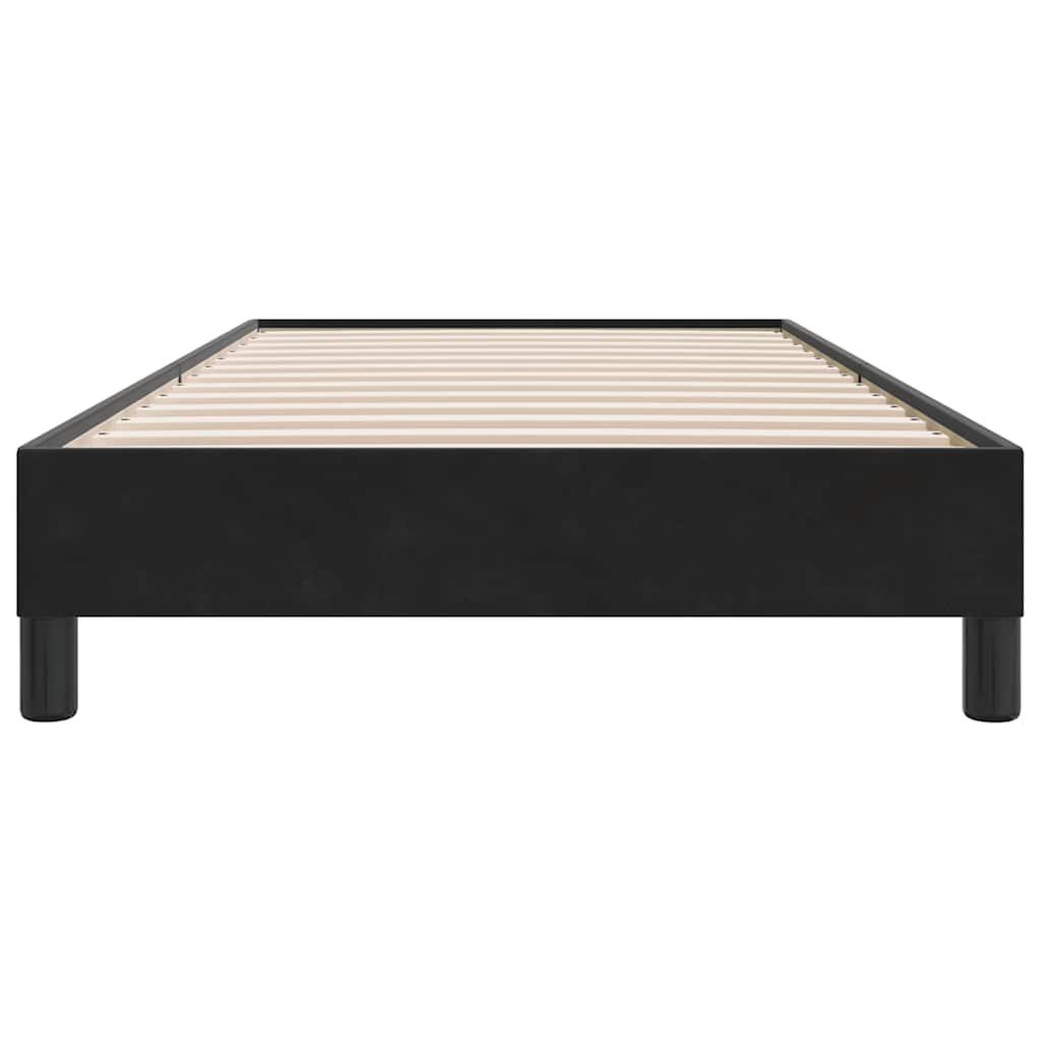 Voir la diapositive 5 : VIDAXL Sommier a lattes de lit sans matelas noir 100x210 cm velours