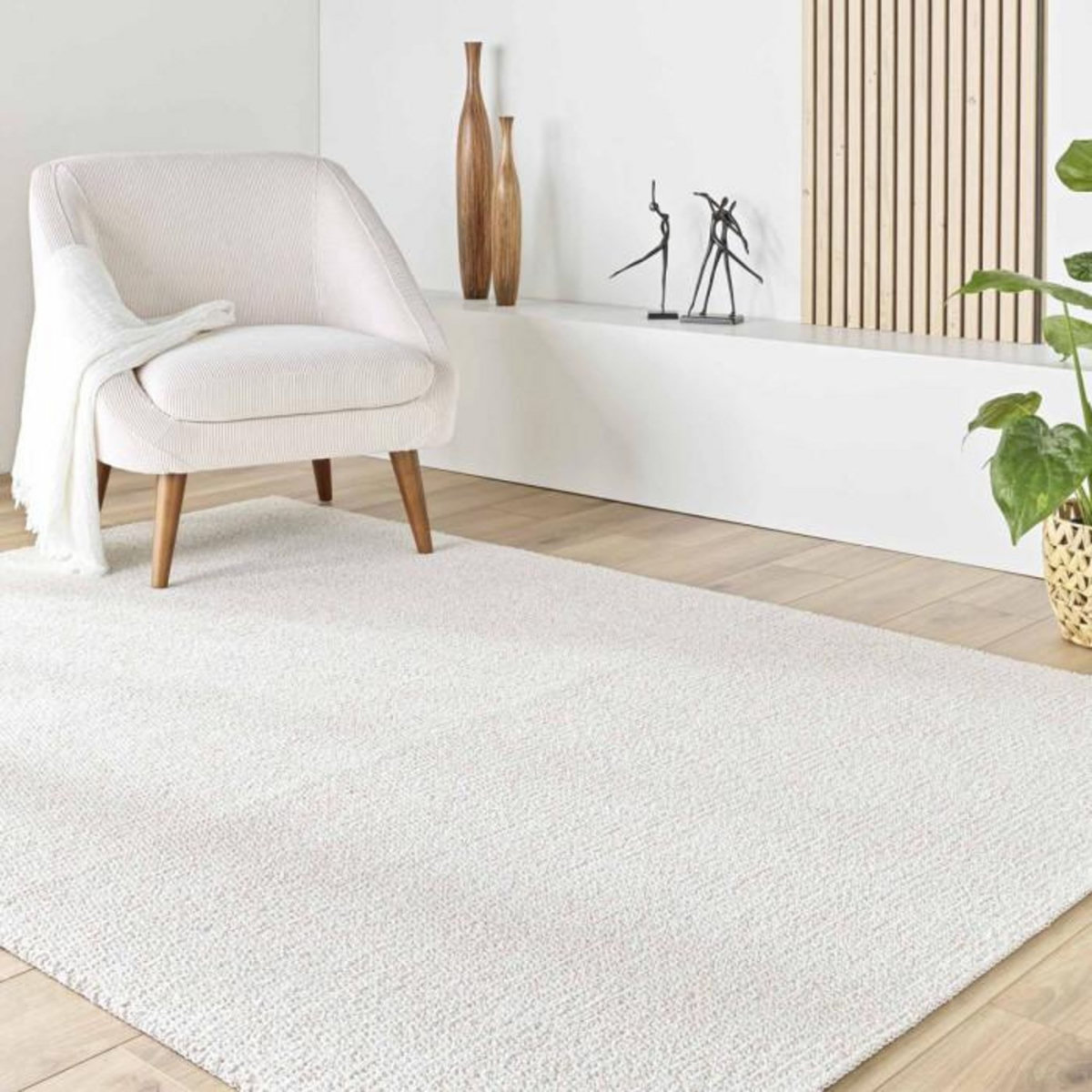 Paris Prix Tapis Déco Bouclette  Lisaia  160x230cm Naturel