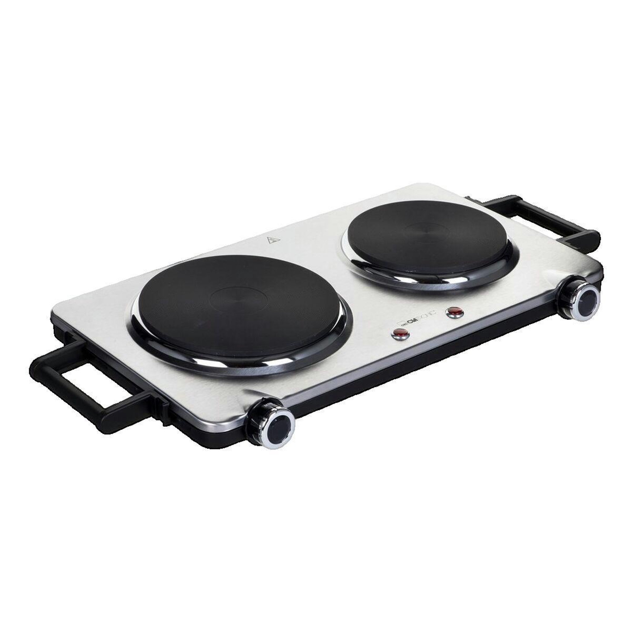 CLATRONIC Plaque de cuisson Clatronic 2 zones en acier inoxydable