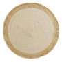 Voir la diapositive 1 : Paris Prix Tapis Déco Rond en Jute  Mario  120cm Naturel & Or