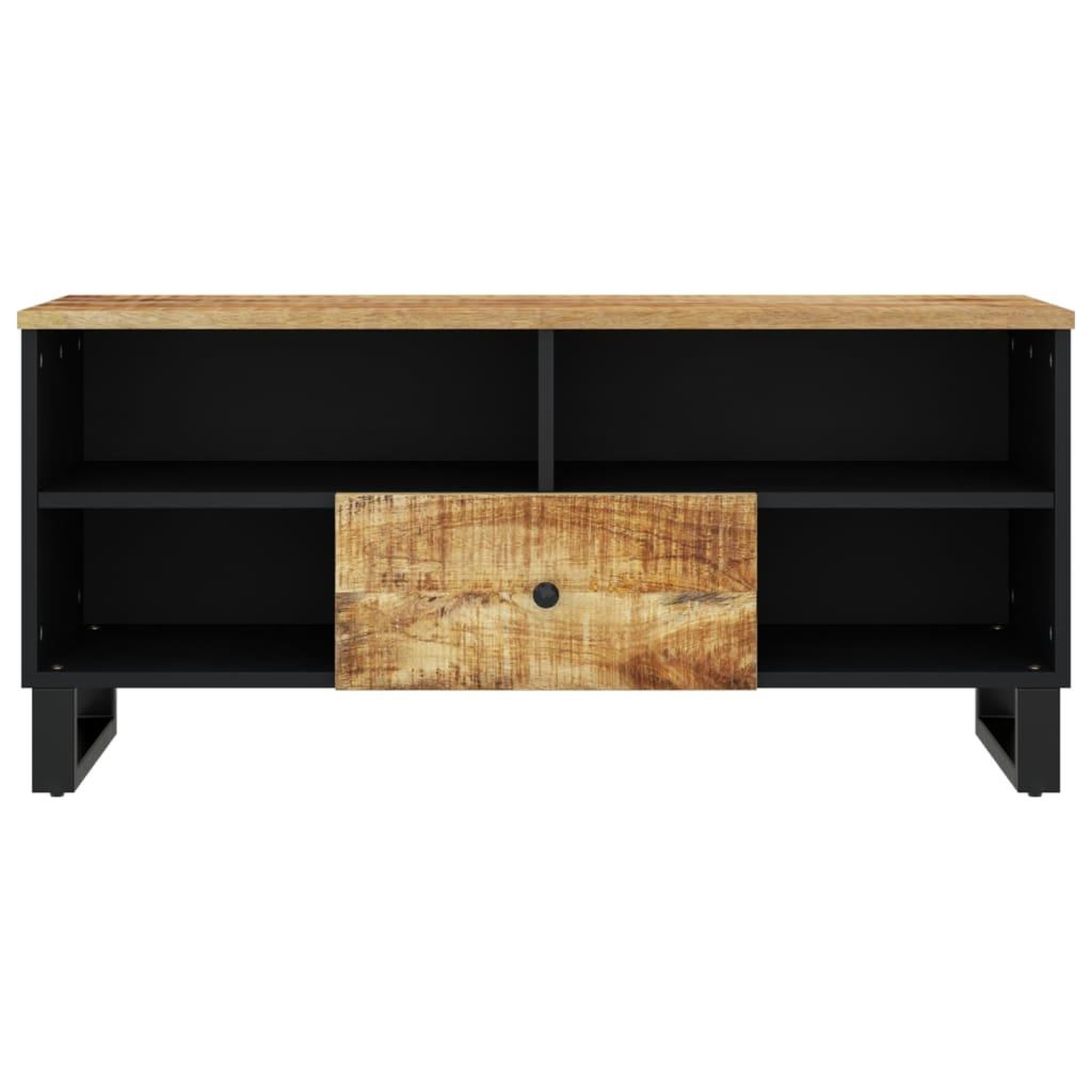 Voir la diapositive 4 : VIDAXL Meuble TV 100x33x46 cm bois de manguier et d'ingenierie